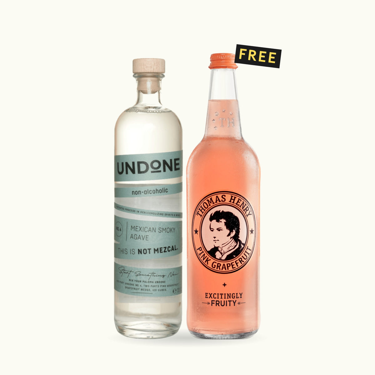 UNDONE No. 4 NOT MEZCAL with a free Thomas Henry Pink Grapefruit 750ml