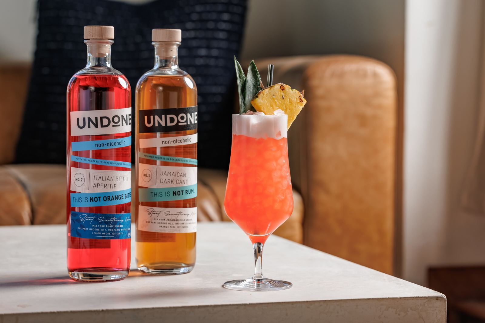 UNDONE No. 1 NOT RUM Jungle Bird cocktail lifestyle